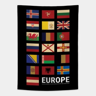 Europe Country Flags Set Tapestry