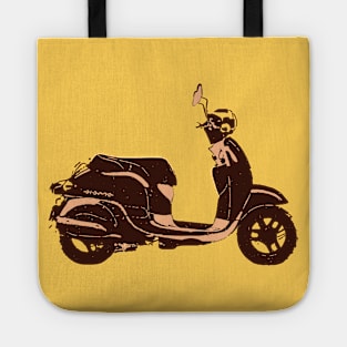 Retro Vintage Scooter Tote