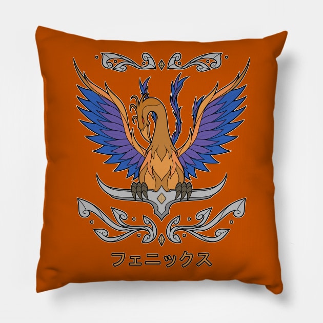 Phoenix Pillow by KyodanJr