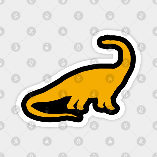 Terra Fossil Vintage Brontosaurus Magnet by Terra Fossil Merch