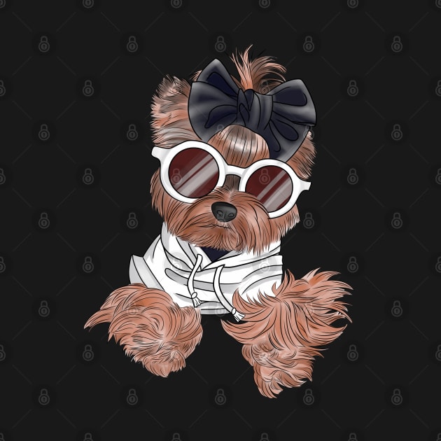 Cute stylish yorkie by Kuchinska design