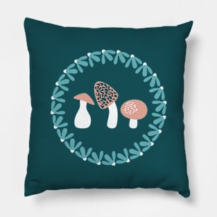 Fungi And Flowers (Aquatic) Pillow