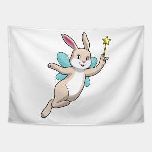 Rabbit as Fairy with Magic wand Tapestry