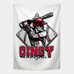 Cincy Forever Diamond Baseball Tapestry