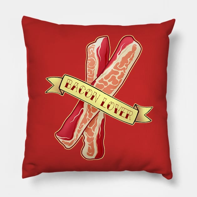 Bacon Lover Pillow by kgullholmen