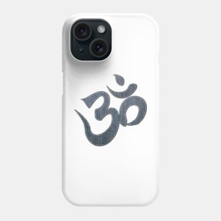 OM: Denim Fabric Stitches Phone Case