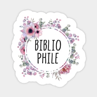 Bibliophile Flowers Magnet