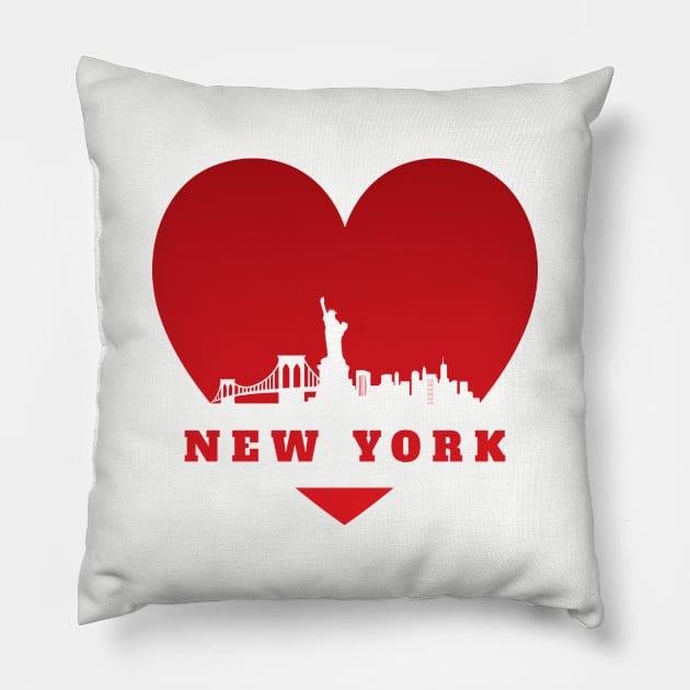 New York Pillow by Florin Tenica