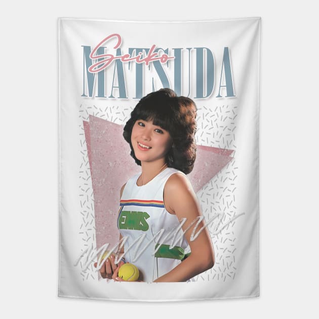 Seiko Matsuda / Retro 80s Fan Art Design Tapestry by DankFutura