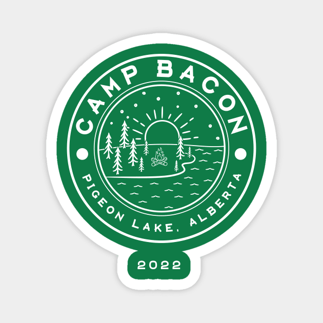 Camp Bacon 2022 White Magnet by Camp Bacon