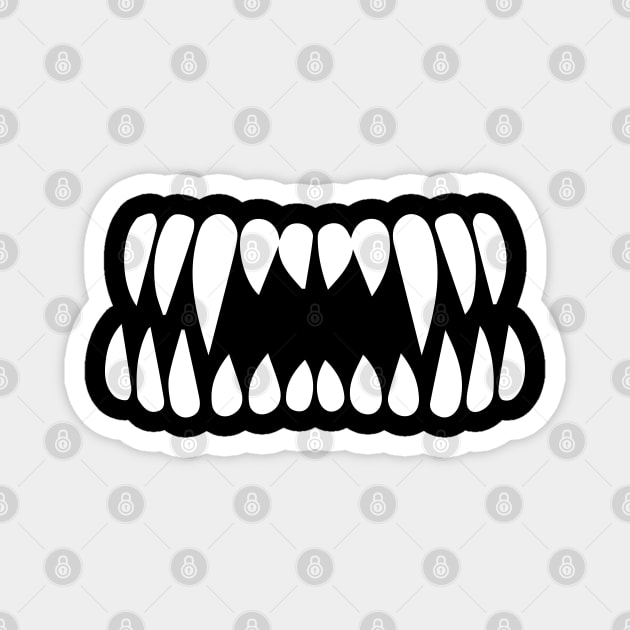 Teeths Magnet by jessycroft