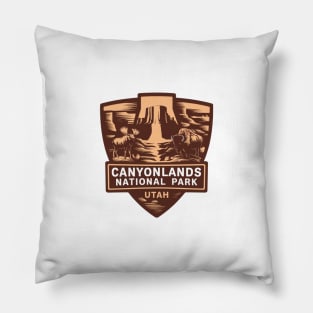 Canyonlands National Park Utah Wildlife Emblem Pillow
