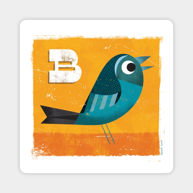 B for Bird Magnet by Gareth Lucas