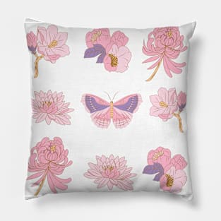 Pink Spring Florals Pillow