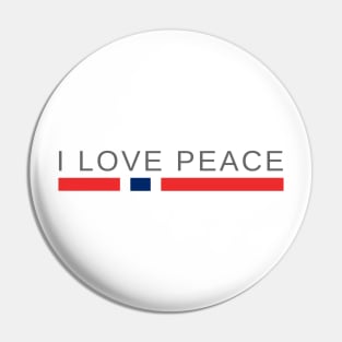 I love Peace | Norway Pin