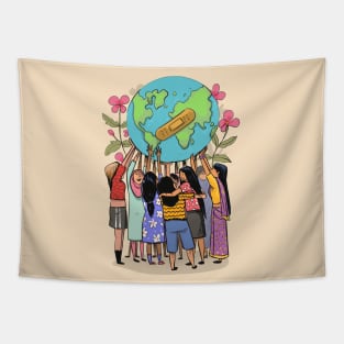 Women heal the world Tapestry