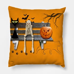 Waiting for Halloween Pillow