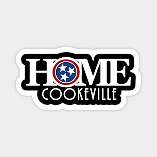 HOME Cookeville (White text) Magnet