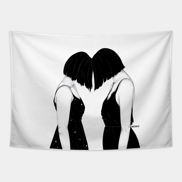 side by side Tapestry by MOKO