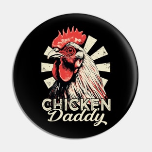 Eggcellent Elegance Chicken Daddy, Urban Poultry Couture Tee Delight Pin