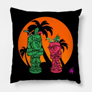 Brock and doc tikis Pillow