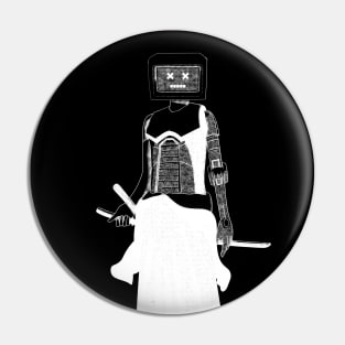 Cyber samurai BW II Pin