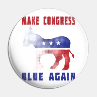 Make Congress Blue Again Pin