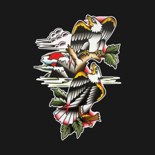 Mountain Eagles Tattoo Design T-Shirt