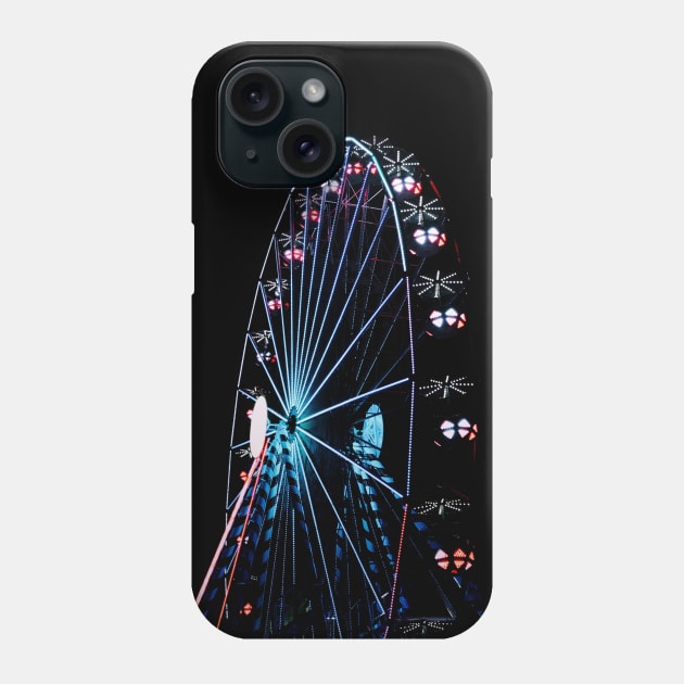 Ferris wheel Minimal Neon Style Phone Case by enchantingants