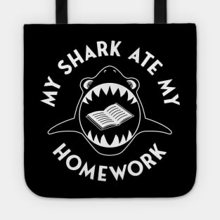 My Shark Ate My Homework Tote