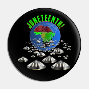 Juneteenth Back to Africa UFO fleet Pin