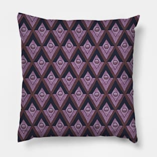 Purple Mosaic Tiles Pillow