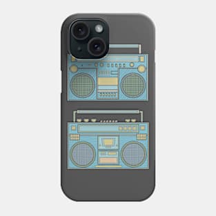 Blue Classic Boombox Phone Case