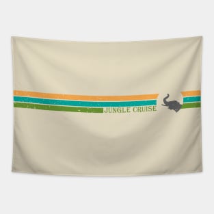 Retro Distressed Jungle Cruise Tapestry