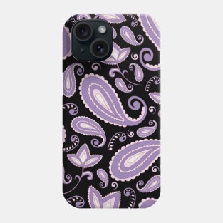 Purple Paisley Pattern Phone Case