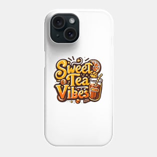 Funny sweet tea quote with a vintage look for women and girls iced tea lovers Phone Case