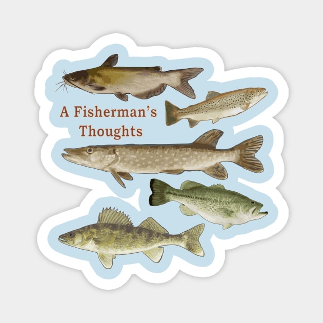 Fisherman's gifts, fishing, wildlife, fish, design Magnet by sandyo2ly