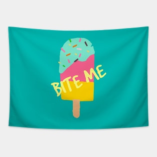 Bite Me, It's Ice Cream Time Tapestry