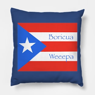 Boricua Weeepa Pillow