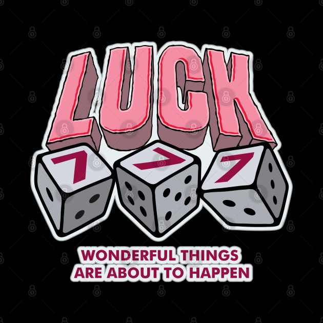 Angel Numbers 777 Luck word lettering art by idbihevier