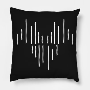 White Stripes Pattern Pillow