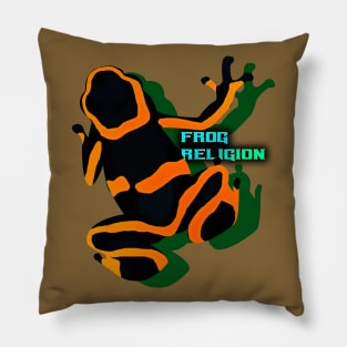 frog religion Pillow