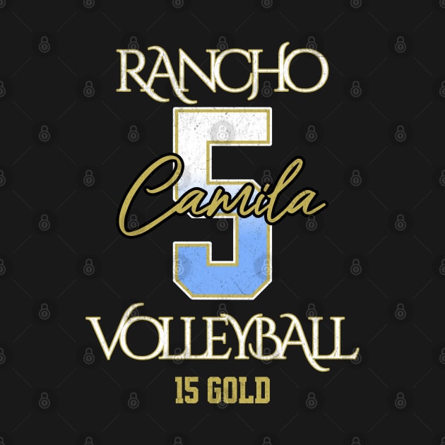 Camila #5 Rancho VB (15 Gold) - Black by Rancho Family Merch