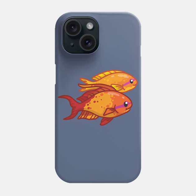 Threadfin Anthias Phone Case by bytesizetreasure