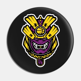 Los Angeles Lakers Samurai Mask Pin