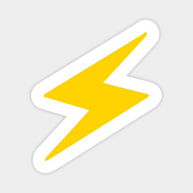 Lightning Bolt Emoticon Icon Magnet by AnotherOne