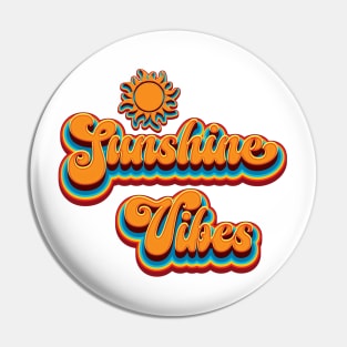 Retro Sunshine Vibes - Summer Pin