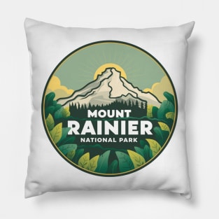Mount Rainier National Park Washington State Pillow