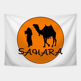 sahara morocco orange sticker Tapestry