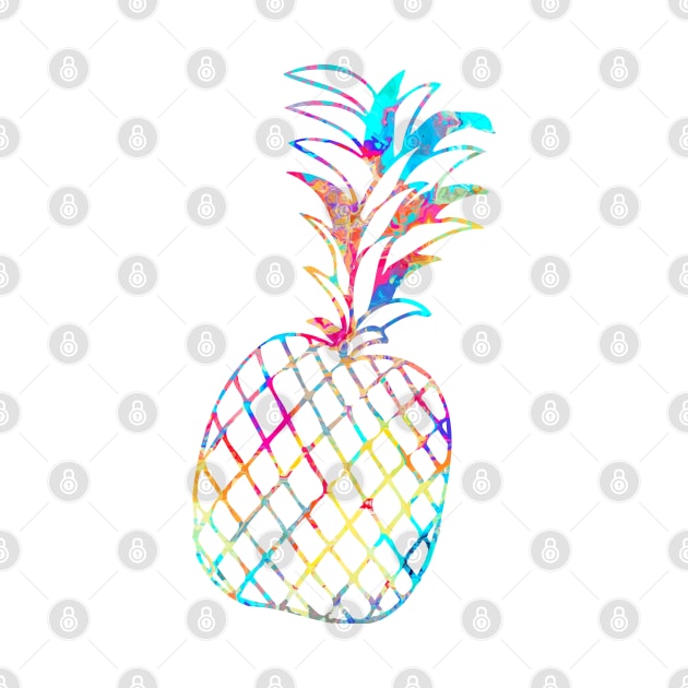 Rainbow Pineapple by LaurenPatrick